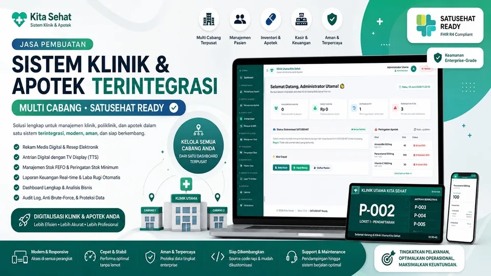 Sistem Klinik dan Apotek Terintegrasi Multi Cabang (SATUSEHAT Ready)