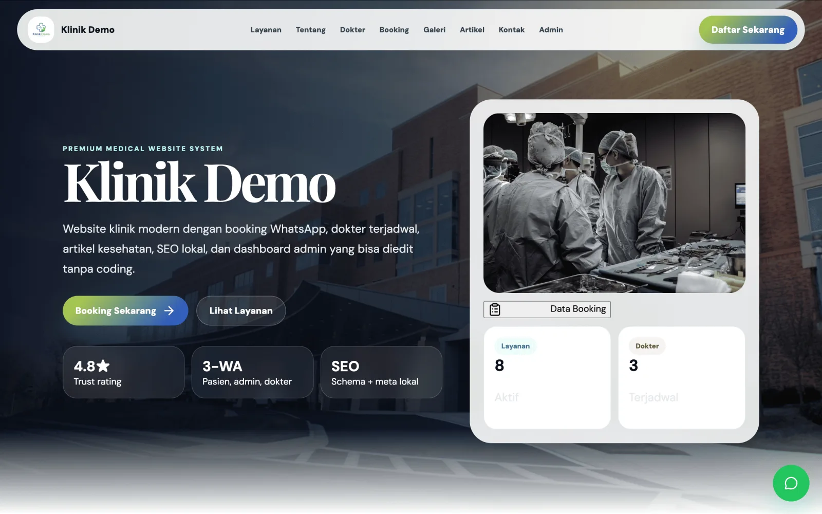 MediBook - Sistem Website & Booking Klinik