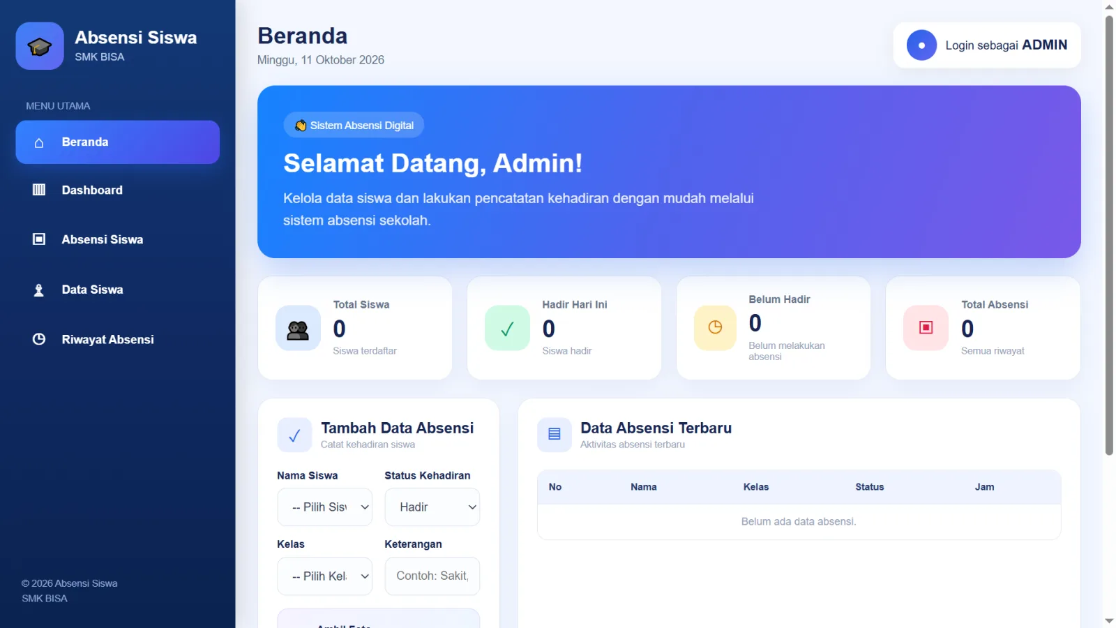 Website Absensi Sederhana