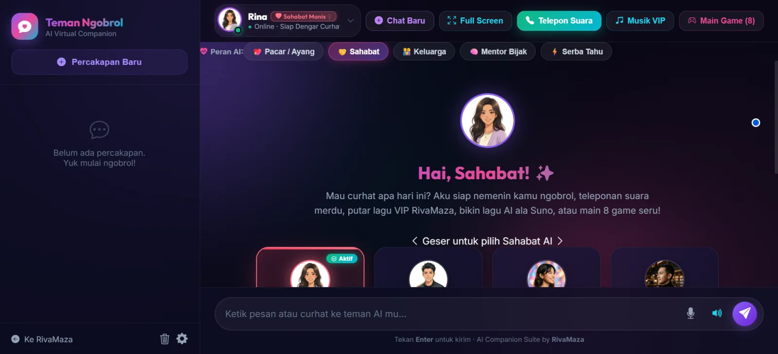 Teman Curhat AI