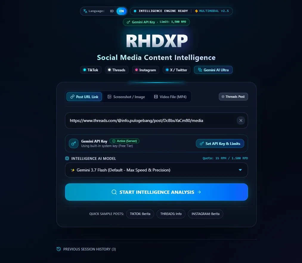 [ Source Code ] Social Media Content Intelligence