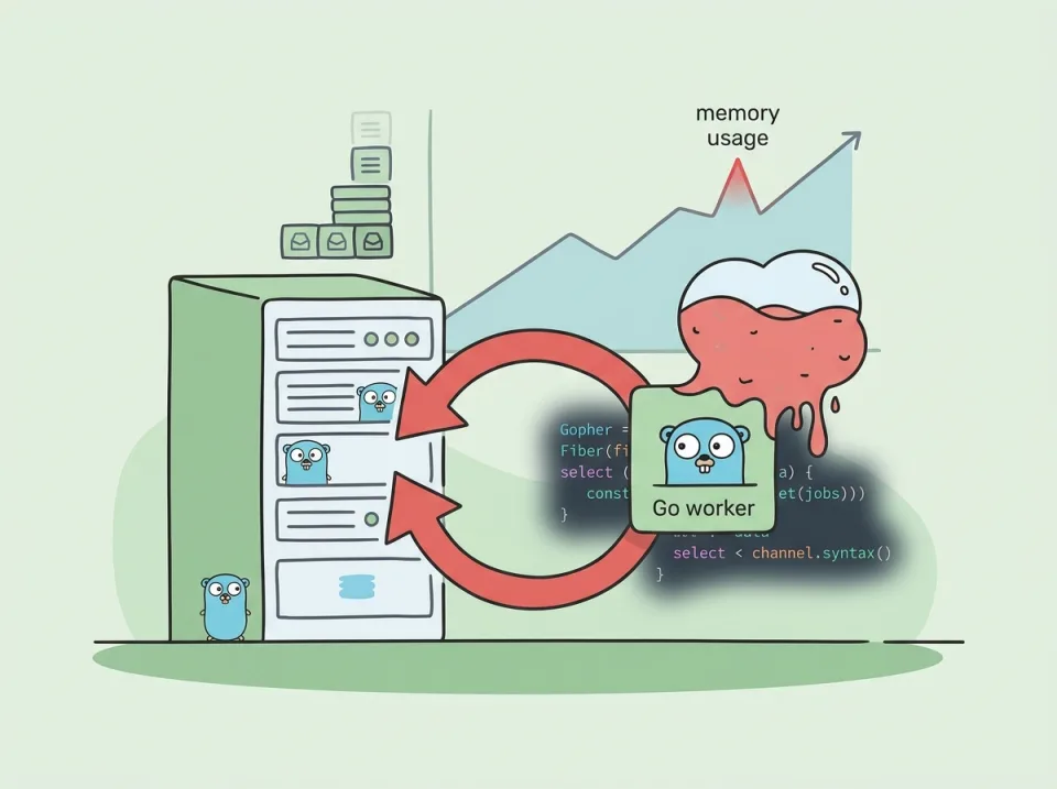 Studi Kasus Debugging: Worker Go Fiber Kehabisan Memori saat Retry