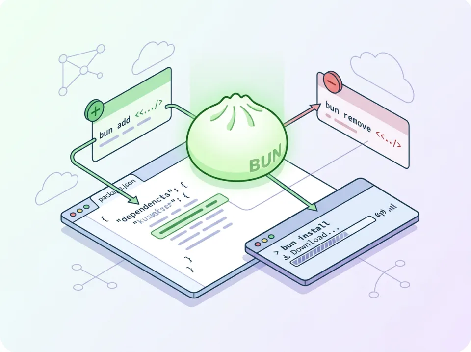 Dasar Package Manager di Bun: add, remove, dan install