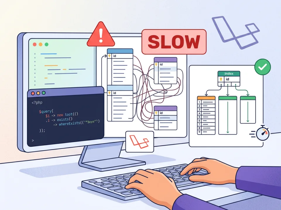 Index Database Kurang Tepat di Laravel: Query exists Tetap Lambat